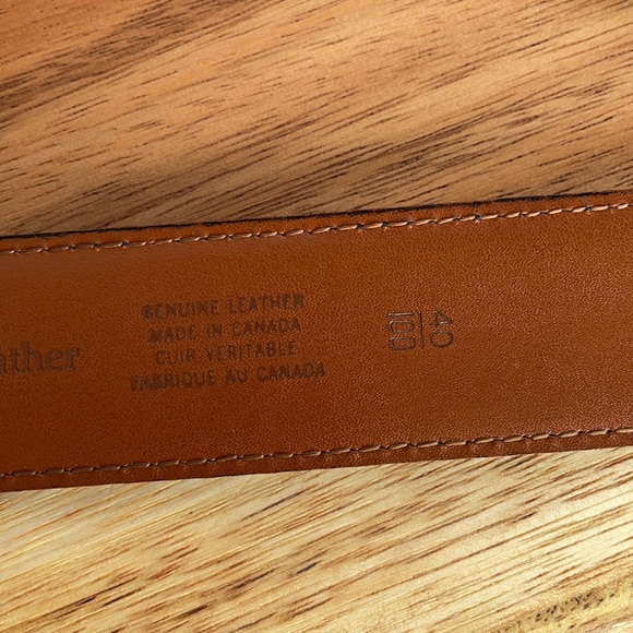 Men’s black leather belt - Picture 4 of 6